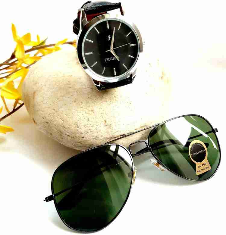 Watch sunglasses combo hot sale