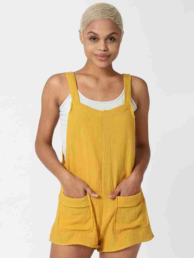FOREVER 21 Women Yellow Romper Buy FOREVER 21 Women Yellow