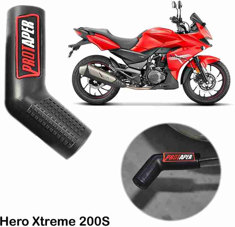 AXWee Pack of 1 Imported Black Red Motorcycle Rubber Gear