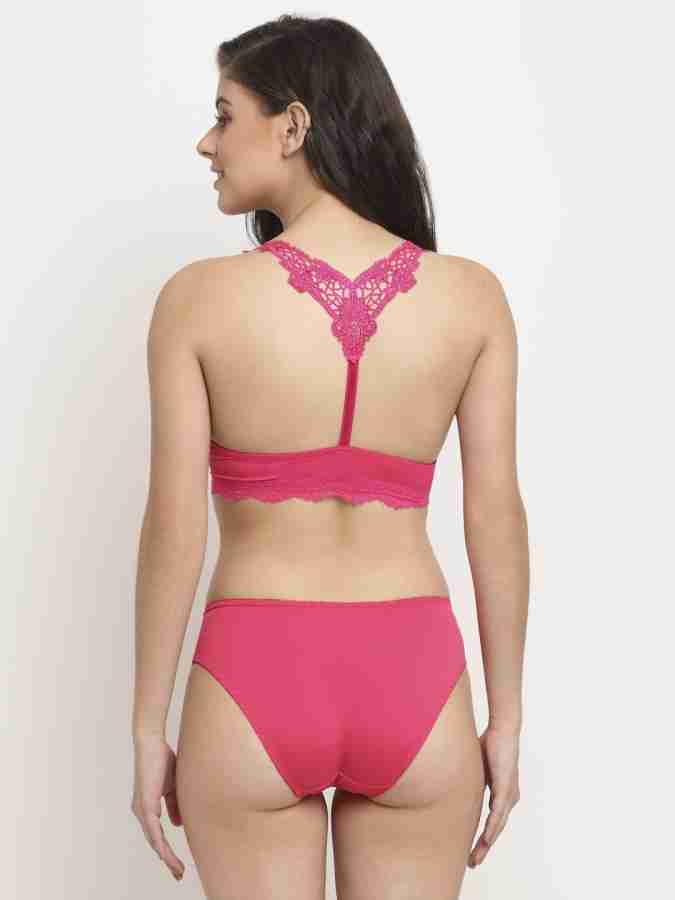 Buy Makclan Plunging Passion Lace Bra and Panty (Set of 2) Online