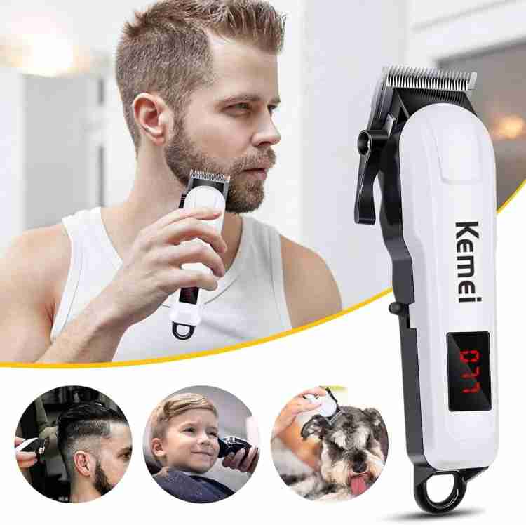 Kemei Ak Professional Hair Trimmer White ) Trimmer 240 min Runtime 4 Length  Settings Price in India - Buy Kemei Ak Professional Hair Trimmer White )  Trimmer 240 min Runtime 4 Length Settings online at