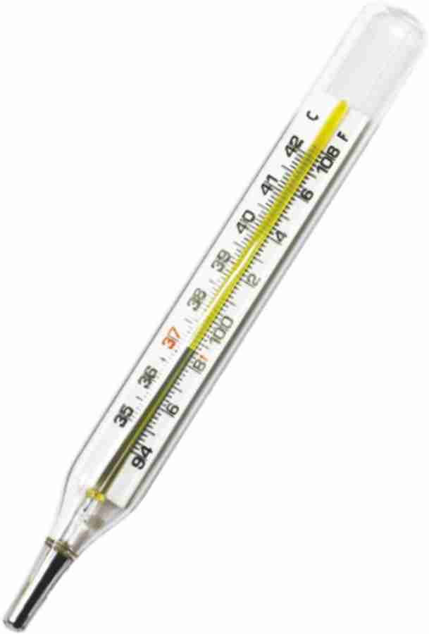 EASYCARE EC5009 Large Oval Mercury Thermometer for Kids Adults