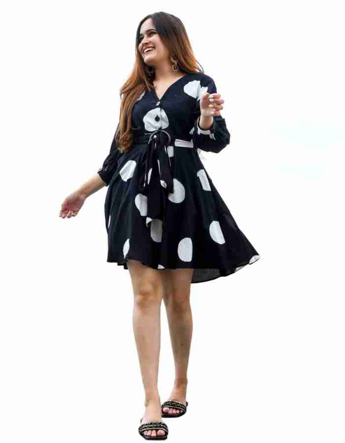 Happy Design Women A line Black Dress Buy Happy Design Women A line Black Dress Online at Best Prices in India Flipkart