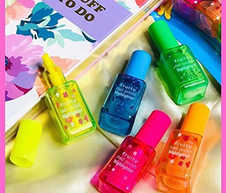 Flipkart.com | poksi NAIL POLISH Highlighter|Highlighter for Kids -  multicolour