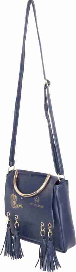 LITTLE WISH Blue Sling Bag Mini Blue Price in India Flipkart