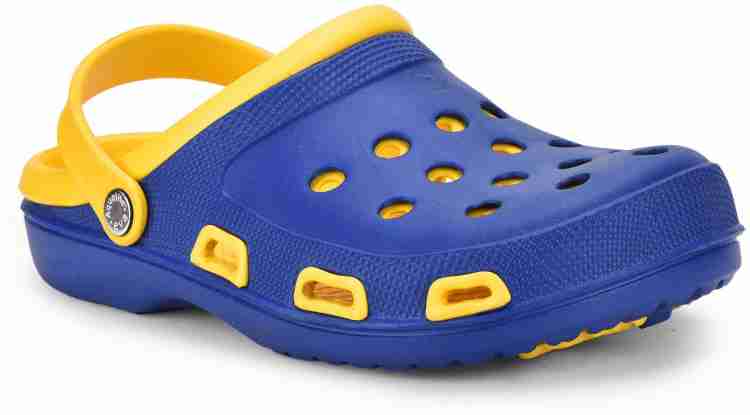 Blue and yellow crocs hotsell