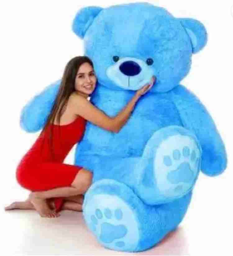RSS SOFT TOYS Teddy Bear Blue Color 3 Feet 90 cm