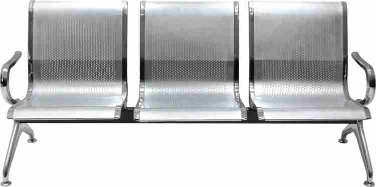 Urban Daily Iron Stainless Steel Three Seater Airport Sofa