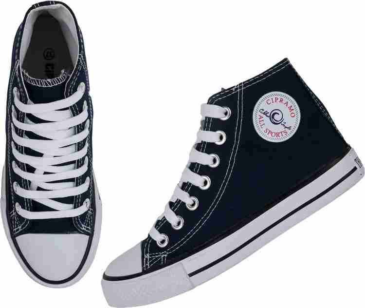 Girls navy deals high tops