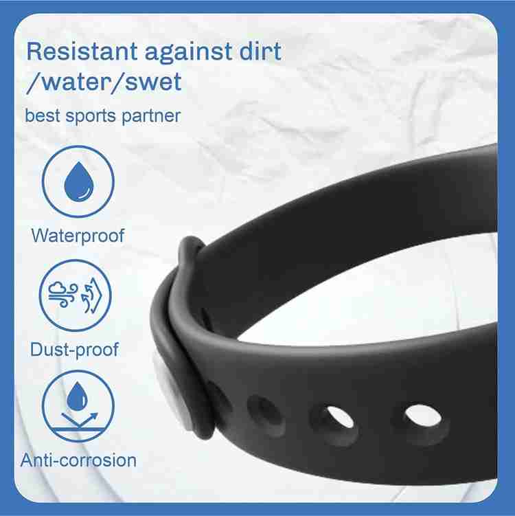 Epaal adjustable buckle Strap for Mi Band 2 Mi Band HRX Black Grey Smart Band Strap Price in India Buy Epaal adjustable buckle Strap for Mi Band 2