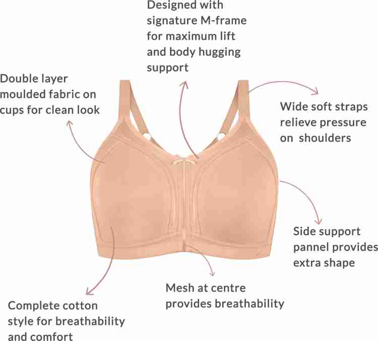 Nykd Support M-Frame Cotton Bra- Non Padded, Wireless, Full Coverage -  NYB101 Women T-Shirt Non Padded Bra - Buy Nykd Support M-Frame Cotton Bra- Non  Padded, Wireless, Full Coverage - NYB101 Women