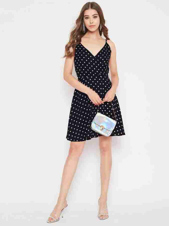 MSK Women A line Black White Dress Buy MSK Women A line Black White Dress Online at Best Prices in India Flipkart