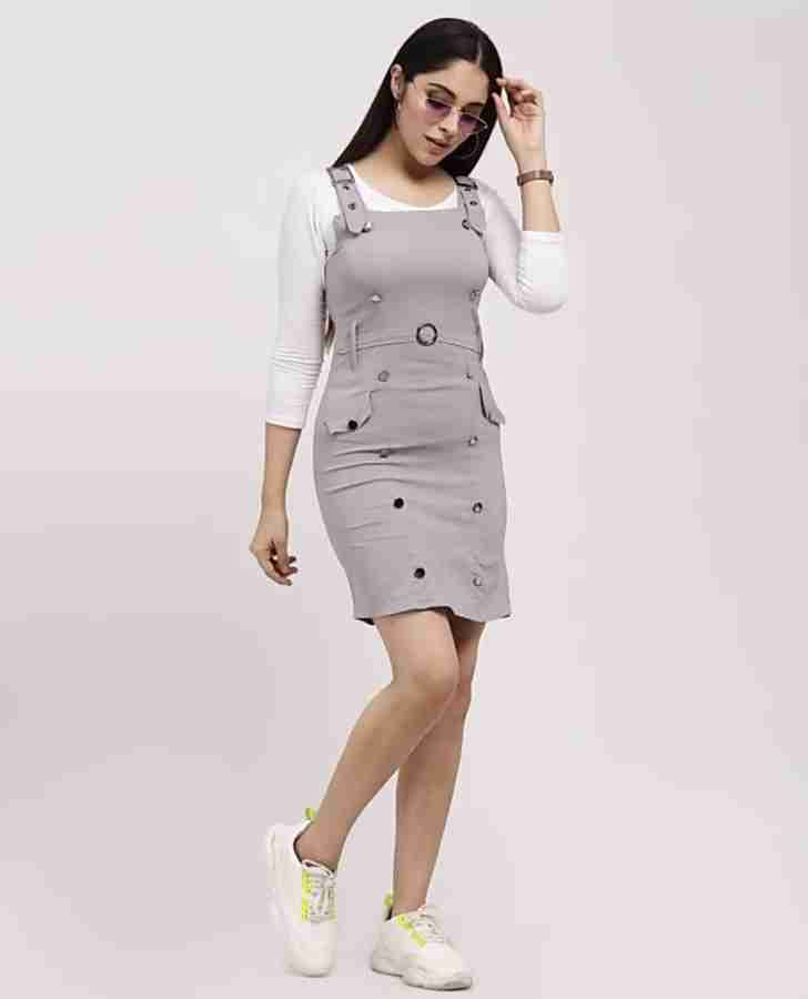 RC FASHION Women Grey Dungaree - Buy RC FASHION Women Grey