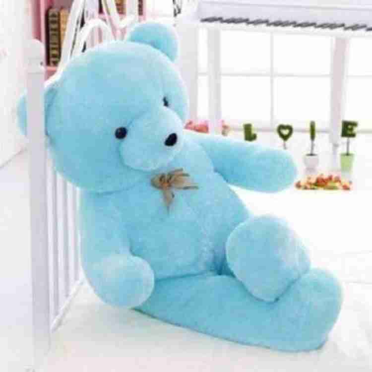 KhoLi 3 ft blue taddy sweet and lovely gift for girls 90 cm 3 ft blue taddy sweet and lovely gift for girls Buy taddy bear toys in India