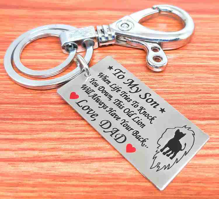 Father son keychain cheap