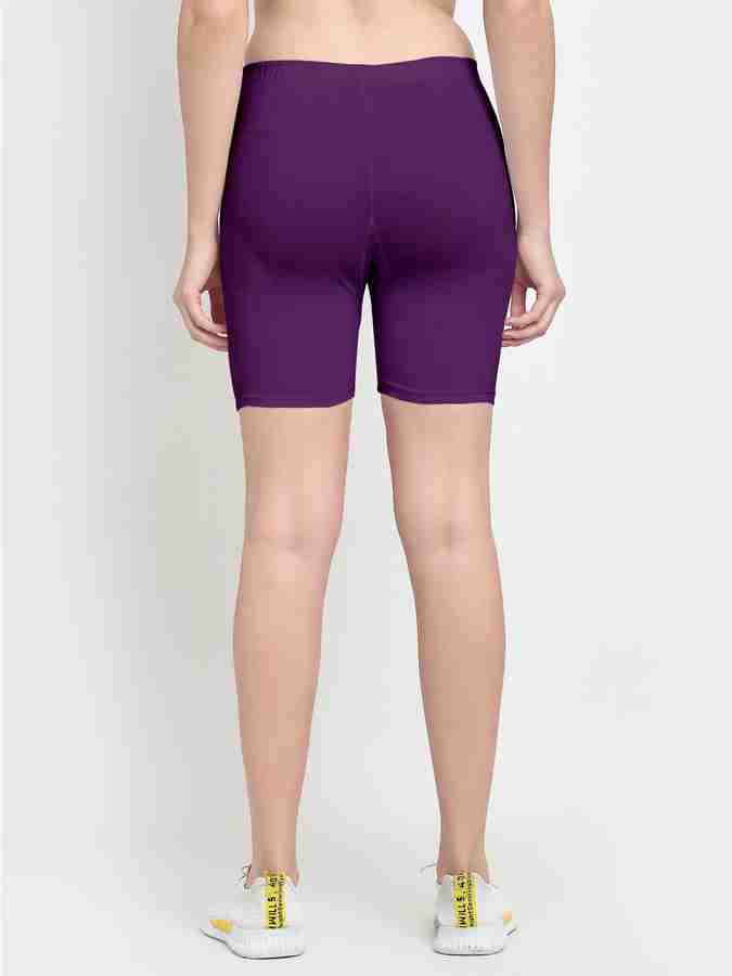 Purple cycling shorts cheap