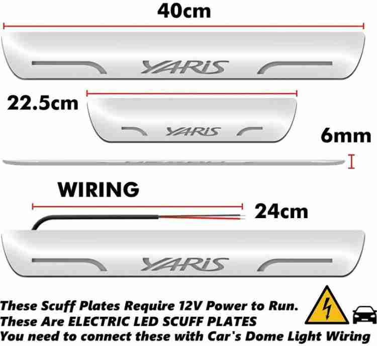 Toyota yaris hotsell door sill protectors