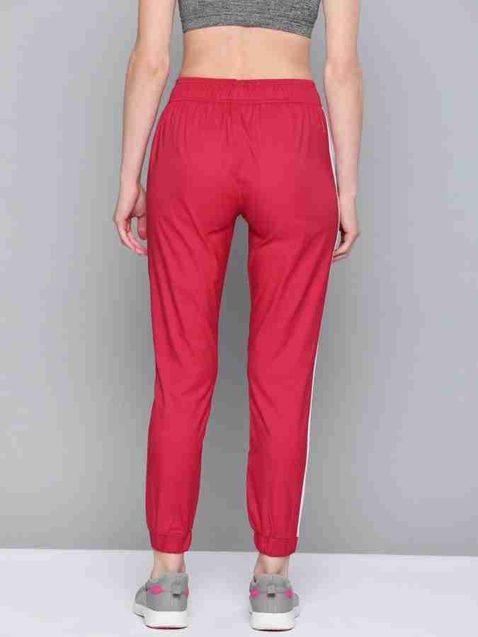 HRX by Hrithik Roshan Solid Women Red Track Pants - Buy HRX by Hrithik  Roshan Solid Women Red Track Pants Online at Best Prices in India