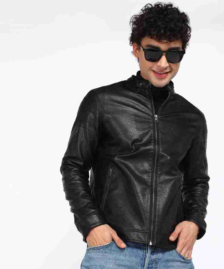 Leather jacket flying machine store