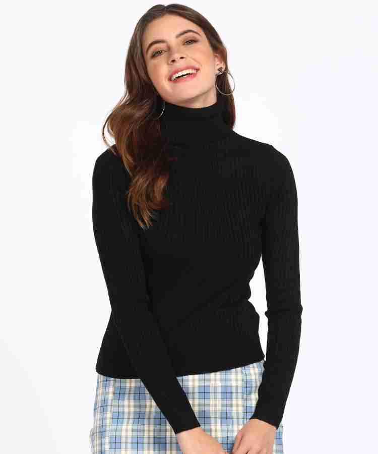 Ladies black sales turtleneck sweater