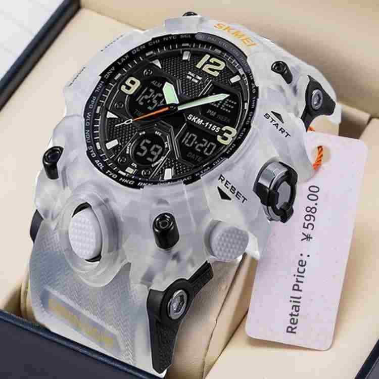 Skmei white sale watch