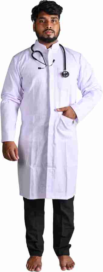 Shivangi Lab Coat For Doctor Medical Supplies Students Knee Length Full Coat Unisex Size M Gown Hospital Scrub Price in India Buy Shivangi Lab Coat For Doctor Medical Supplies Students Knee