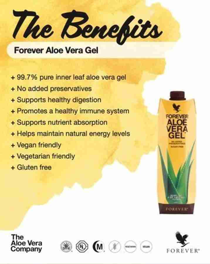 FOREVER Living Aloe Vera Gel 1000 ML Price in India Buy FOREVER Living Aloe Vera Gel 1000 ML online at Flipkart