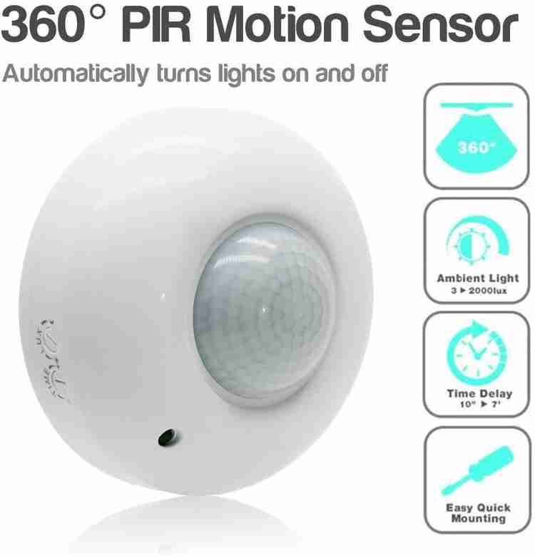 Ceiling motion store sensor light switch