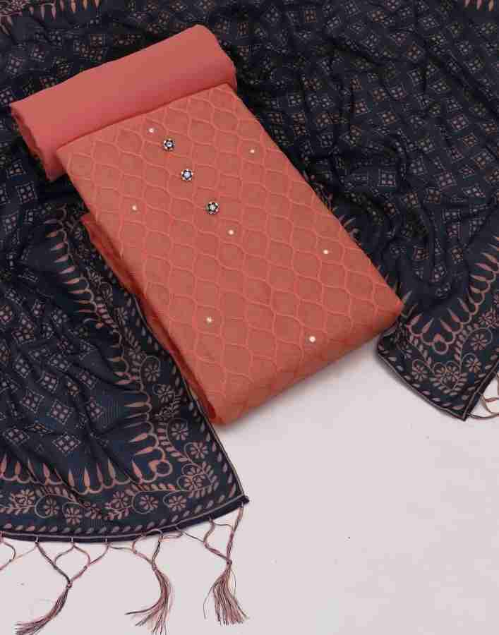 VRAJCREATIONN Cotton Blend Self Design Kurta Churidar Material Price in India Buy VRAJCREATIONN Cotton Blend Self Design Kurta Churidar Material online at Flipkart