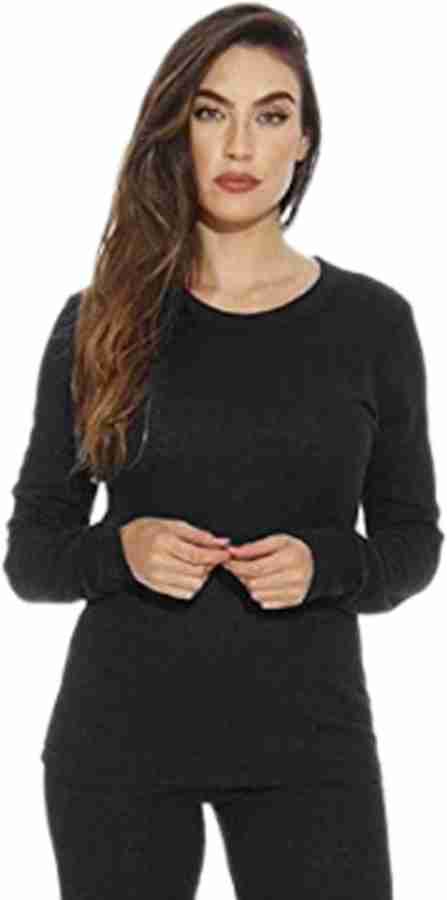 CROTUS Women Winters Woolen Thermal Wear Top Upper Lower Inner Set