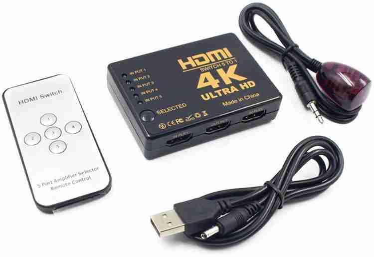VSDHANDA TV out Cable 4K HDMI SWITCH 5 IN 1 OUT