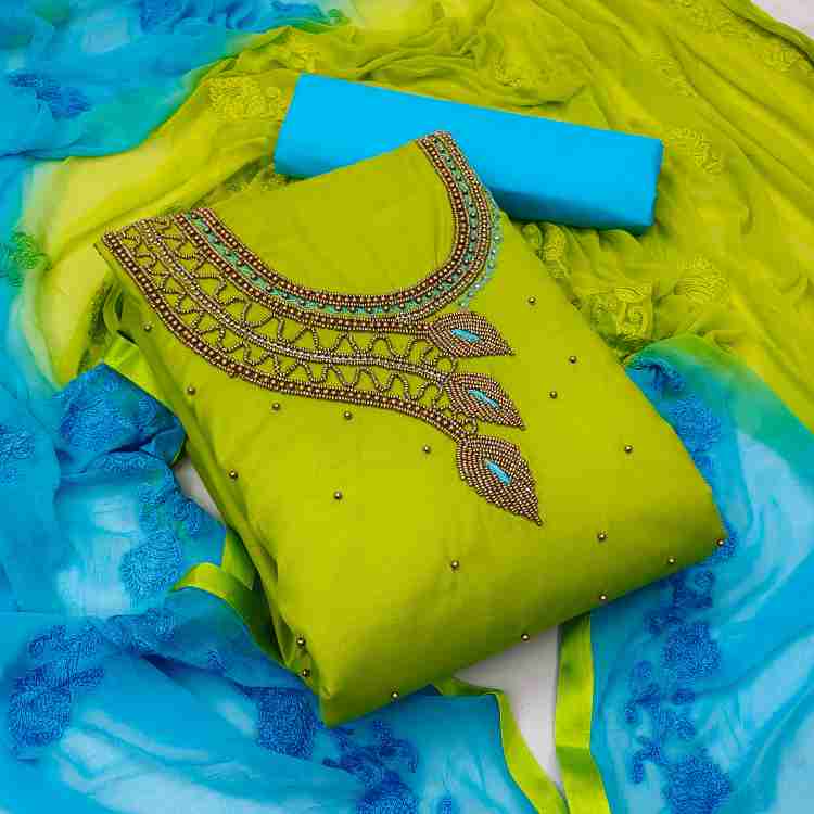 Aari work churidar material sales