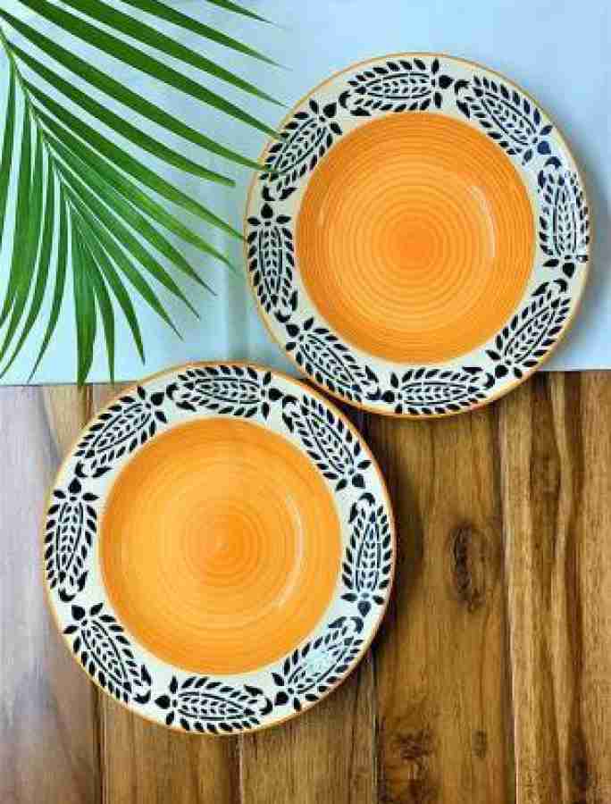Jimkia Ceramic Pasta Plate, Snack Serving Deep Plate, Set of 2 Plates, Pasta  Bowl Half Plate Price in India - Buy Jimkia Ceramic Pasta Plate, Snack  Serving Deep Plate, Set of 2