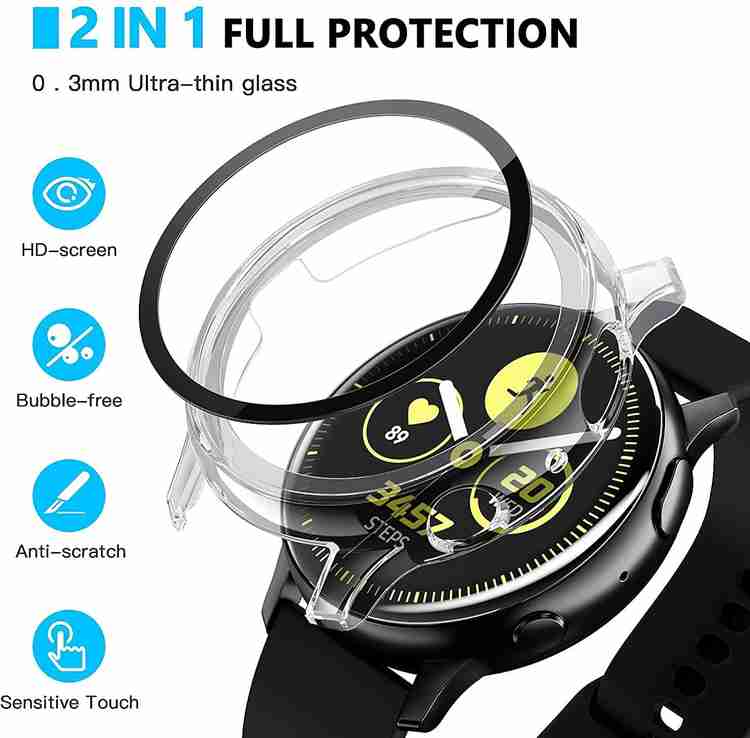 INCLU Tempered Glass Guard for Samsung Galaxy Watch Active 2 40mm built in Screen Protector With Bumper Case INCLU Flipkart