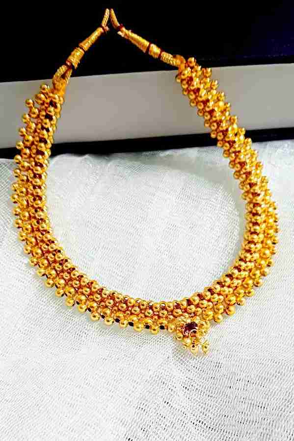Peshwai gold necklace sale