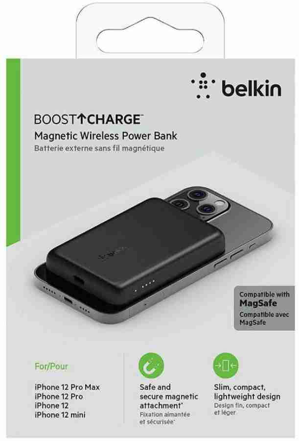 Belkin Magnetic Wireless Power Bank magsafe compatible Power Pack Mod Price  in India - Buy Belkin Magnetic Wireless Power Bank magsafe compatible Power  Pack Mod online at