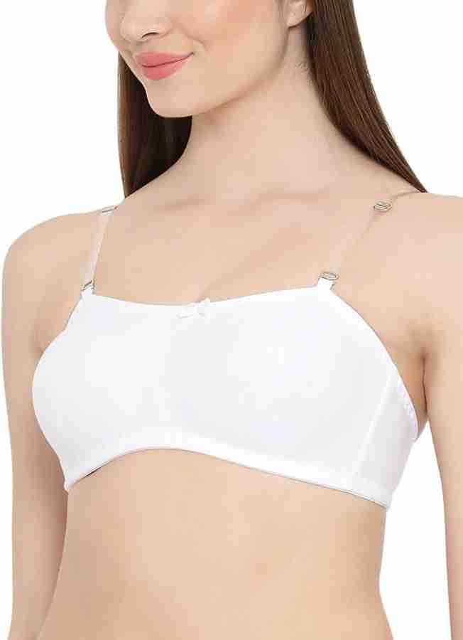 Shownice Tube Bra with Detachable Transparent Straps Set of 2 (34B ) Girls  Bandeau/Tube Non Padded Bra - Buy Shownice Tube Bra with Detachable  Transparent Straps Set of 2 (34B ) Girls