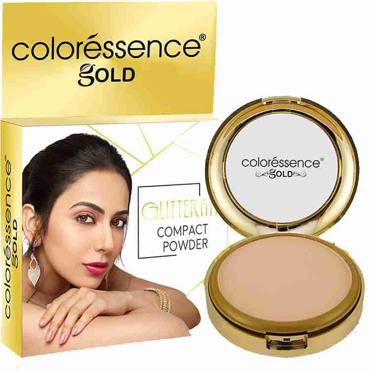 Gold compact powder on sale