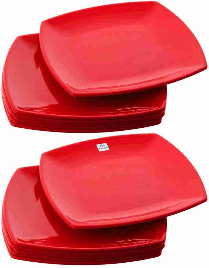 Square disposable online dinner plates