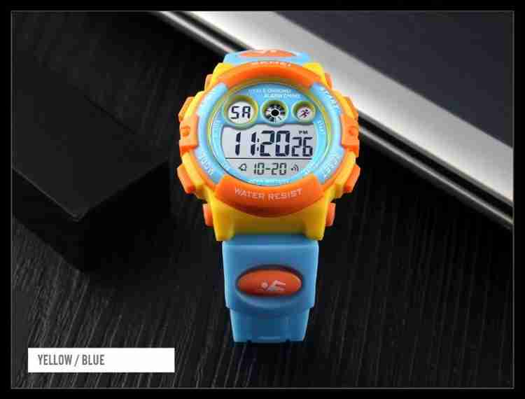 SKMEI New digital watch for kids and boys skmei 1451 orange blue