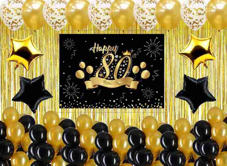 80th shop birthday decorations