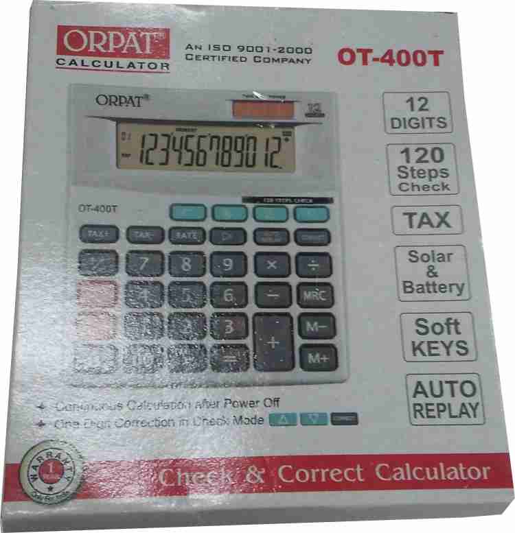 Flipkart ORPAT OT 400T OT 400T Basic Calculator Basic