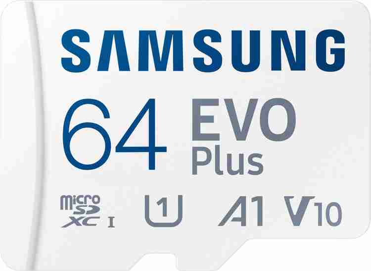 SAMSUNG Evo Plus 64 GB MicroSDXC Class 10 130 MB s Memory Card