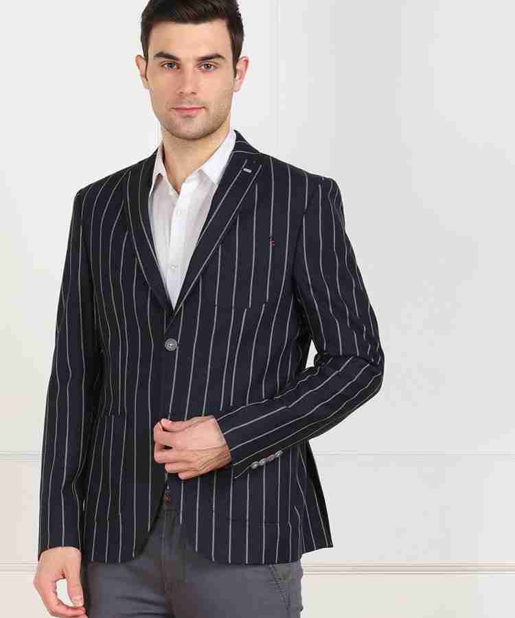 Blackberrys Striped Single Breasted Casual Men Blazer Buy Blackberrys Striped Single Breasted Casual Men Blazer Online at Best Prices in India Flipkart