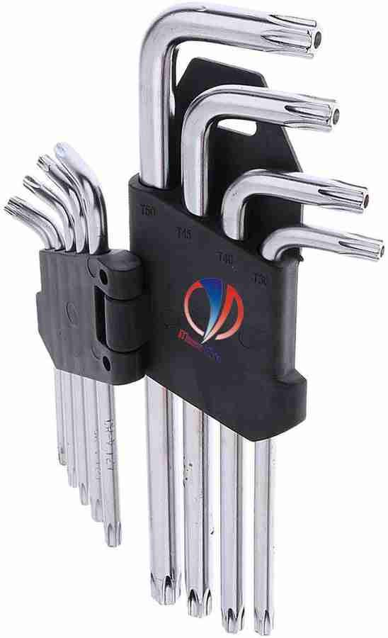 Mass Pro Torx Star 9Pcs L Type Small Double End Wrench Set Torx