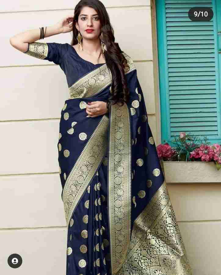 Buy MANTRA FASHION Woven Banarasi Silk Blend Multicolor Sarees Online Best Price In India Flipkart