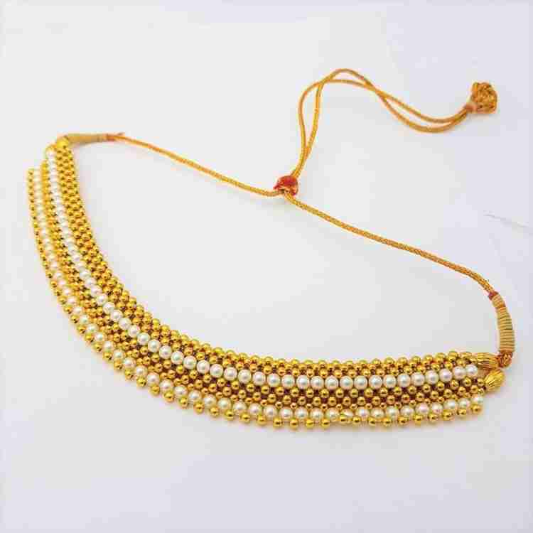 ANORI Traditional Wedding Maharashtrian Kolhapuri 1 gram gold