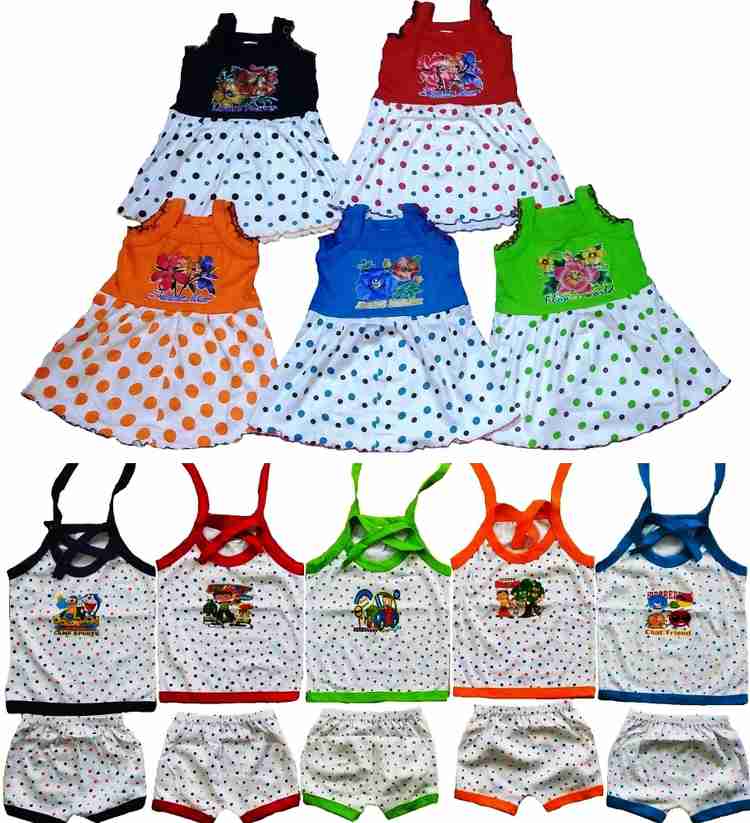 Sonpra NEW BORN BABY SOFT COTTON FROCKS UPPER DORI JHABLAS SHORTS SET 0 3 MONTHS Buy Baby Care Combo in India Flipkart