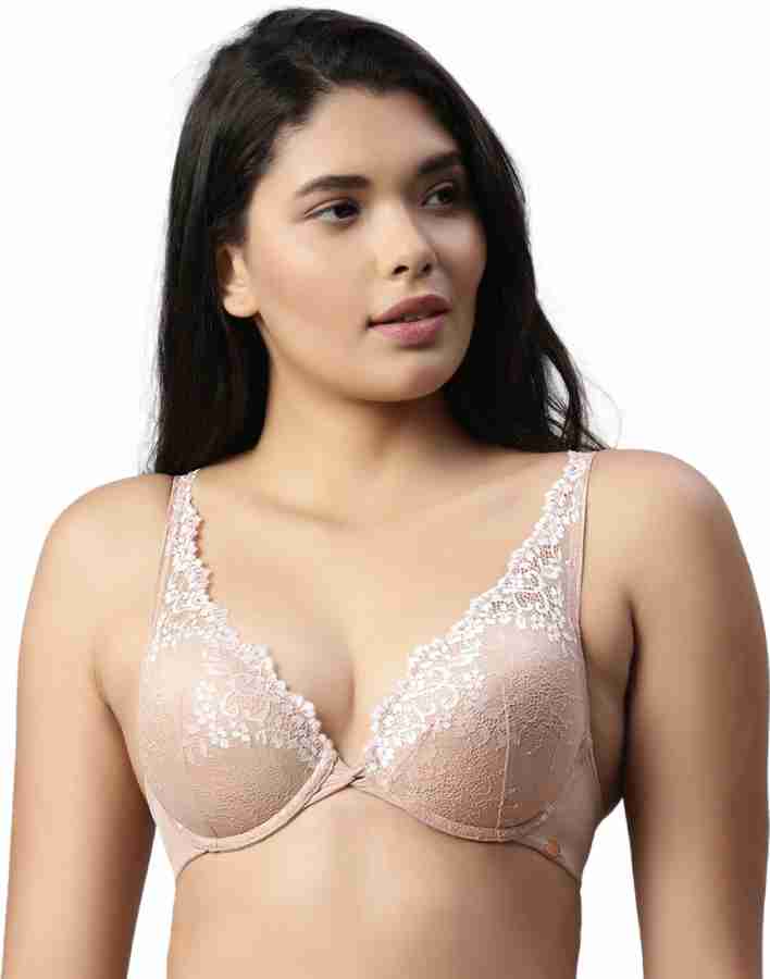 Buy Enamor F043 Padded Wired Perfect Plunge Push-Up Bra Online at