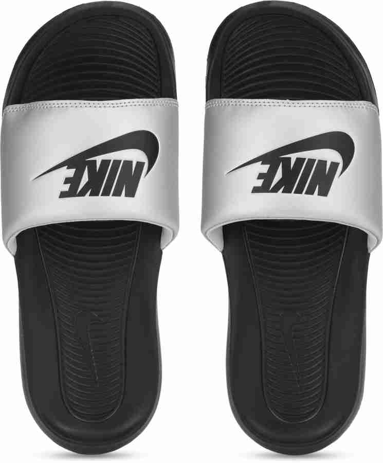 Nike womens slides black deals